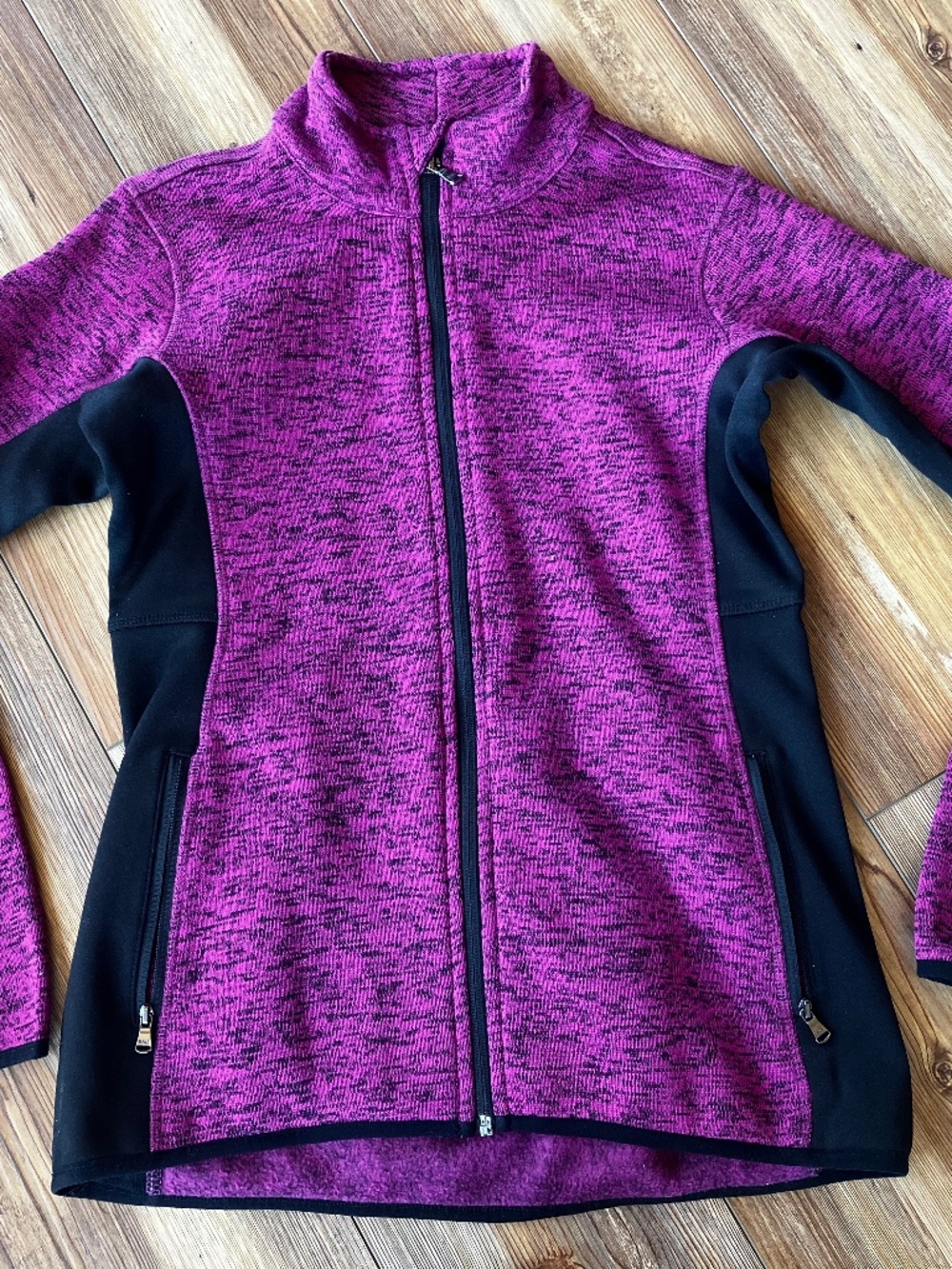 Women’s Jacket Marc New York Andrew Marc Full Zip Sweater Jacket Size Small Plum